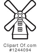 Windmill Clipart #1244094 by Lal Perera