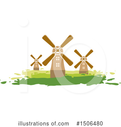 Royalty-Free (RF) Windmill Clipart Illustration by Lal Perera - Stock Sample #1506480
