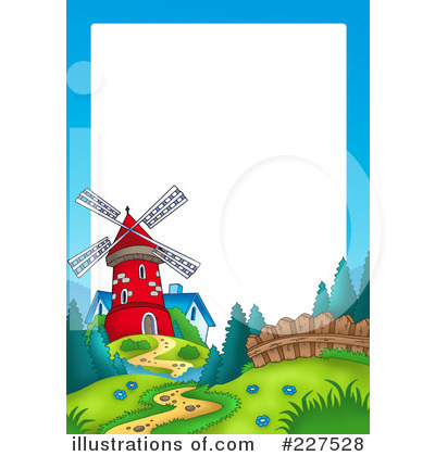 Royalty-Free (RF) Windmill Clipart Illustration by visekart - Stock Sample #227528