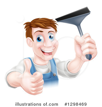 Window Washer Clipart #1298469 by AtStockIllustration