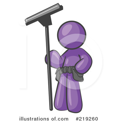 Royalty-Free (RF) Window Cleaner Clipart Illustration by Leo Blanchette - Stock Sample #219260