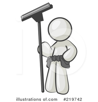 Royalty-Free (RF) Window Cleaner Clipart Illustration by Leo Blanchette - Stock Sample #219742