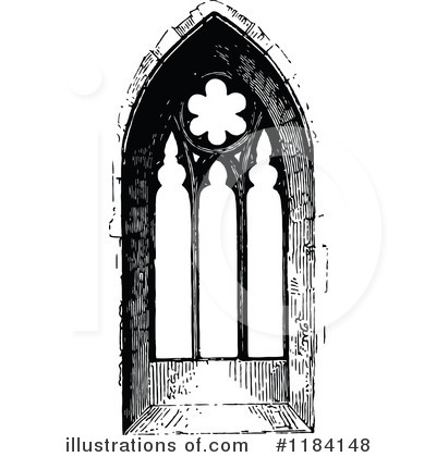 Royalty-Free (RF) Window Clipart Illustration by Prawny Vintage - Stock Sample #1184148