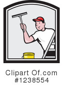 Window Washer Clipart #1238554 by patrimonio