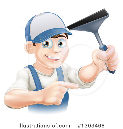 Window Washer Clipart #1303468 by AtStockIllustration