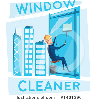 Window Washer Clipart #1461296 by Vector Tradition SM