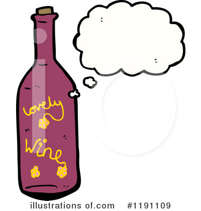 Royalty-Free (RF) Wine Bottle Clipart Illustration by lineartestpilot - Stock Sample #1191109