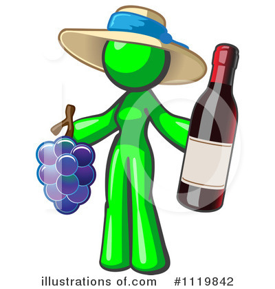 Royalty-Free (RF) Wine Clipart Illustration by Leo Blanchette - Stock Sample #1119842
