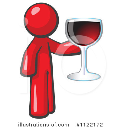 Royalty-Free (RF) Wine Clipart Illustration by Leo Blanchette - Stock Sample #1122172