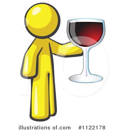 Royalty-Free (RF) Wine Clipart Illustration by Leo Blanchette - Stock Sample #1122178