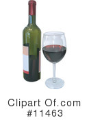 Wine Clipart #11463 by AtStockIllustration