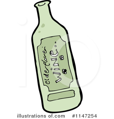 Wine Bottle Clipart #1147254 by lineartestpilot