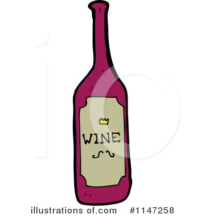 Wine Bottle Clipart #1147258 by lineartestpilot