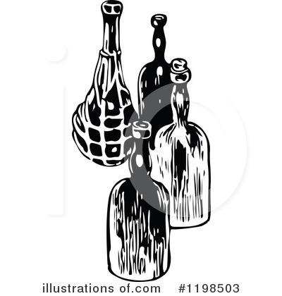 Royalty-Free (RF) Wine Clipart Illustration by Prawny Vintage - Stock Sample #1198503