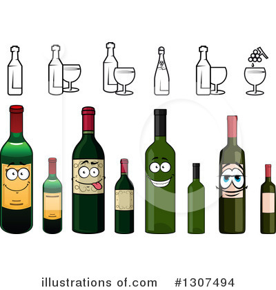 Royalty-Free (RF) Wine Clipart Illustration by Vector Tradition SM - Stock Sample #1307494