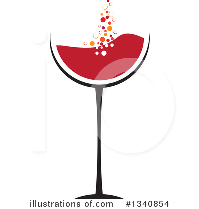 Royalty-Free (RF) Wine Clipart Illustration by ColorMagic - Stock Sample #1340854