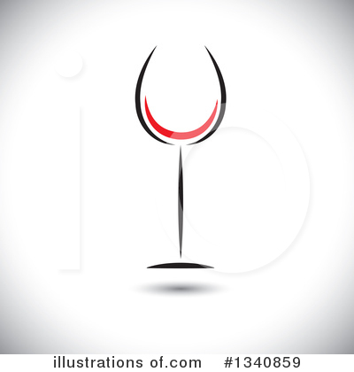 Royalty-Free (RF) Wine Clipart Illustration by ColorMagic - Stock Sample #1340859