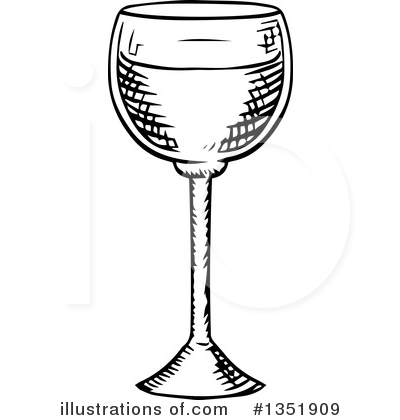 Wine Glass Clipart #1351909 by Vector Tradition SM