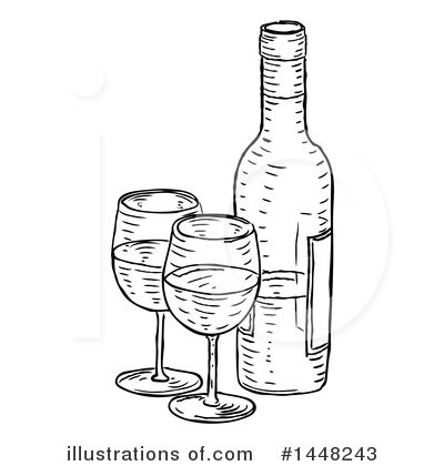 Royalty-Free (RF) Wine Clipart Illustration by AtStockIllustration - Stock Sample #1448243
