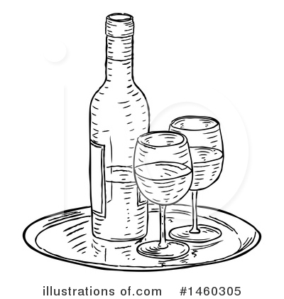 Royalty-Free (RF) Wine Clipart Illustration by AtStockIllustration - Stock Sample #1460305