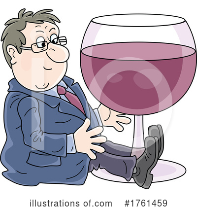 Royalty-Free (RF) Wine Clipart Illustration by Alex Bannykh - Stock Sample #1761459