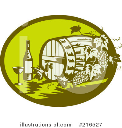 Royalty-Free (RF) Wine Clipart Illustration by patrimonio - Stock Sample #216527