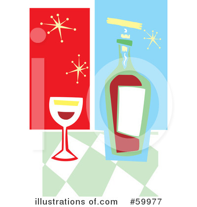 Royalty-Free (RF) Wine Clipart Illustration by xunantunich - Stock Sample #59977