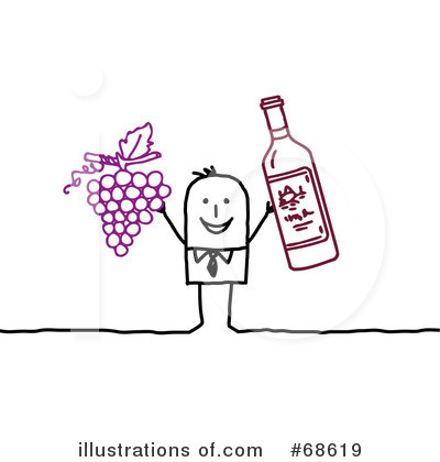 Royalty-Free (RF) Wine Clipart Illustration by NL shop - Stock Sample #68619