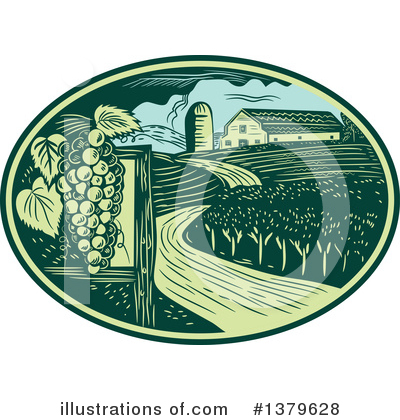 Winery Clipart #1379628 by patrimonio