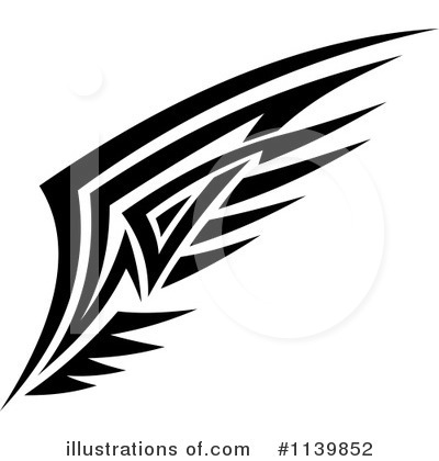 Royalty-Free (RF) Wing Clipart Illustration by Vector Tradition SM - Stock Sample #1139852