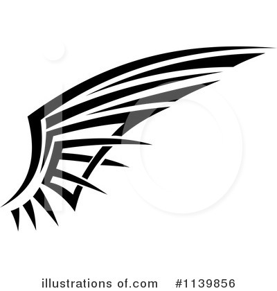 Tribal Wing Clipart #1139856 by Vector Tradition SM