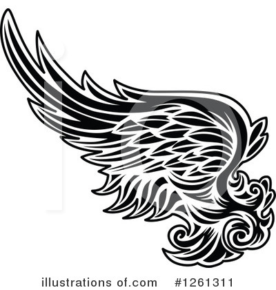 Royalty-Free (RF) Wing Clipart Illustration by Chromaco - Stock Sample #1261311