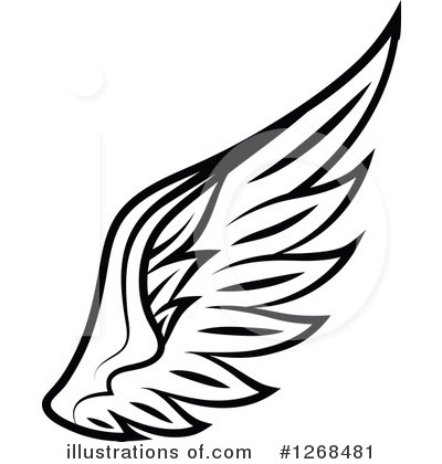 Royalty-Free (RF) Wing Clipart Illustration by Vector Tradition SM - Stock Sample #1268481