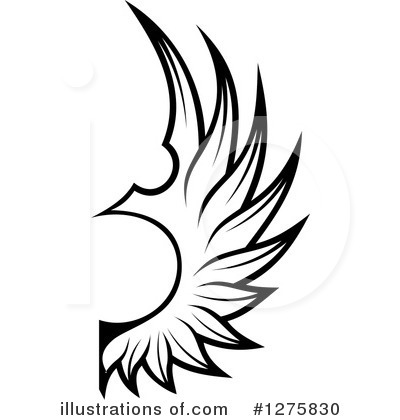 Royalty-Free (RF) Wing Clipart Illustration by Vector Tradition SM - Stock Sample #1275830