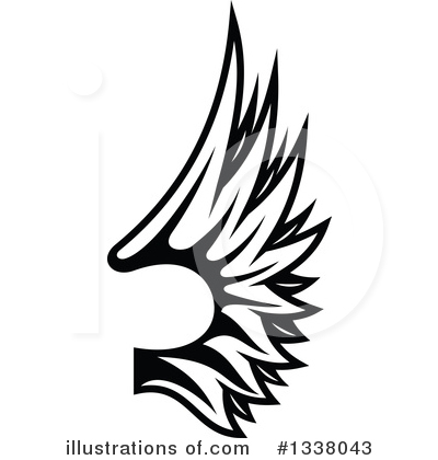 Royalty-Free (RF) Wing Clipart Illustration by Vector Tradition SM - Stock Sample #1338043