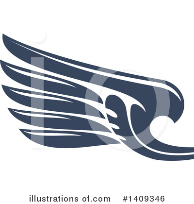 Royalty-Free (RF) Wing Clipart Illustration by Vector Tradition SM - Stock Sample #1409346