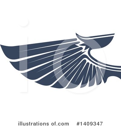 Royalty-Free (RF) Wing Clipart Illustration by Vector Tradition SM - Stock Sample #1409347