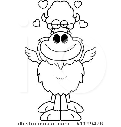 Royalty-Free (RF) Winged Buffalo Clipart Illustration by Cory Thoman - Stock Sample #1199476