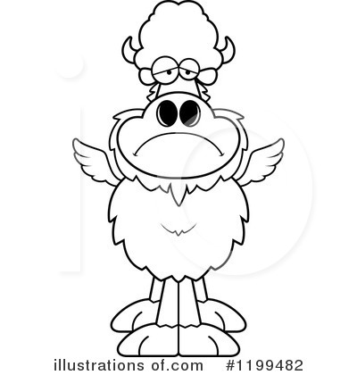 Royalty-Free (RF) Winged Buffalo Clipart Illustration by Cory Thoman - Stock Sample #1199482