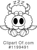 Winged Buffalo Clipart #1199491 by Cory Thoman