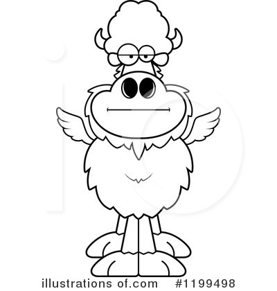 Royalty-Free (RF) Winged Buffalo Clipart Illustration by Cory Thoman - Stock Sample #1199498