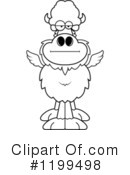 Winged Buffalo Clipart #1199498 by Cory Thoman