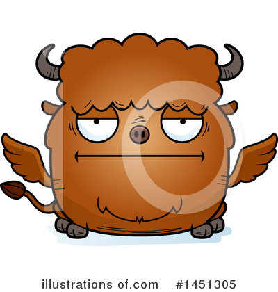 Royalty-Free (RF) Winged Buffalo Clipart Illustration by Cory Thoman - Stock Sample #1451305