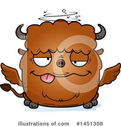 Royalty-Free (RF) Winged Buffalo Clipart Illustration by Cory Thoman - Stock Sample #1451306
