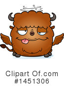 Winged Buffalo Clipart #1451306 by Cory Thoman