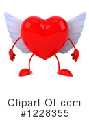 Winged Heart Clipart #1228355 by Julos