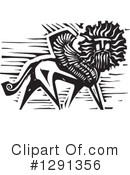 Winged Lion Clipart #1291356 by xunantunich