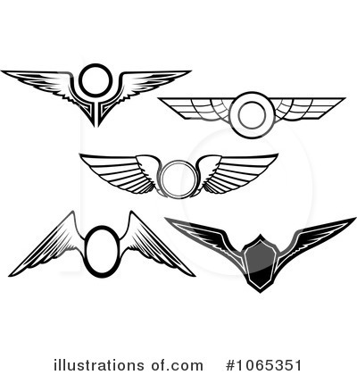 Royalty-Free (RF) Wings Clipart Illustration by Vector Tradition SM - Stock Sample #1065351