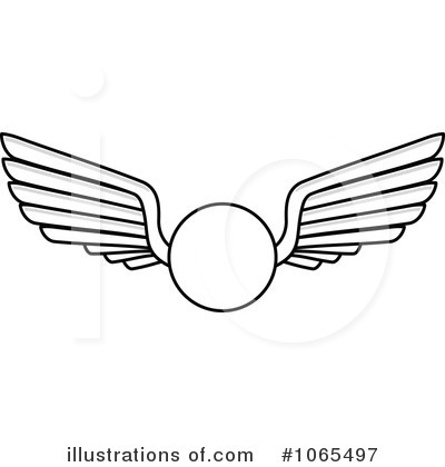 Royalty-Free (RF) Wings Clipart Illustration by Vector Tradition SM - Stock Sample #1065497