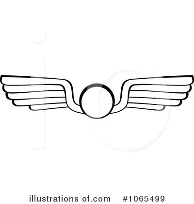 Royalty-Free (RF) Wings Clipart Illustration by Vector Tradition SM - Stock Sample #1065499
